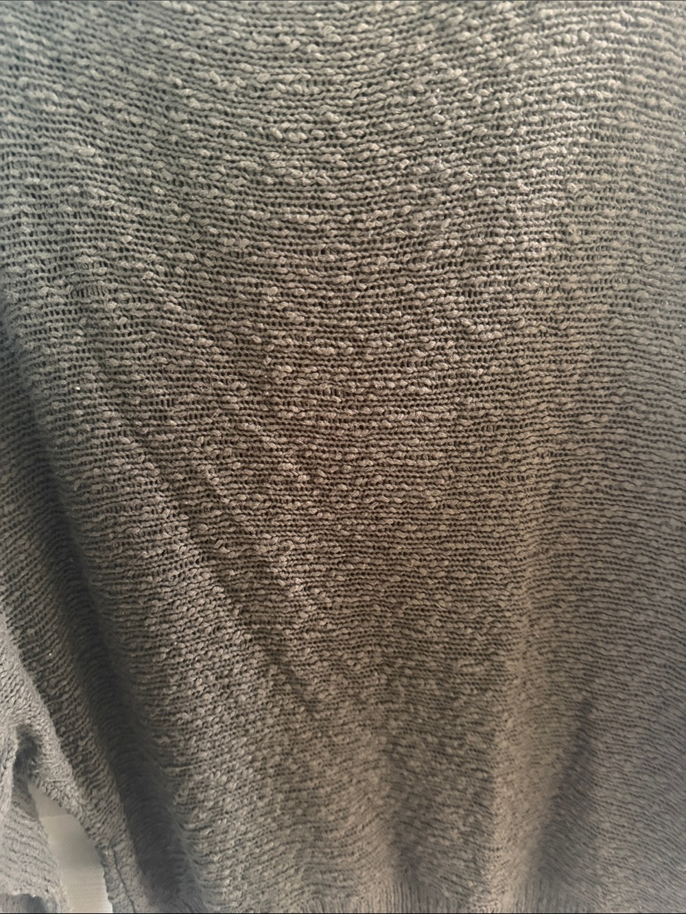 Me to We Olive Open-Knit Crewneck Sweater - Picture 7 of 9